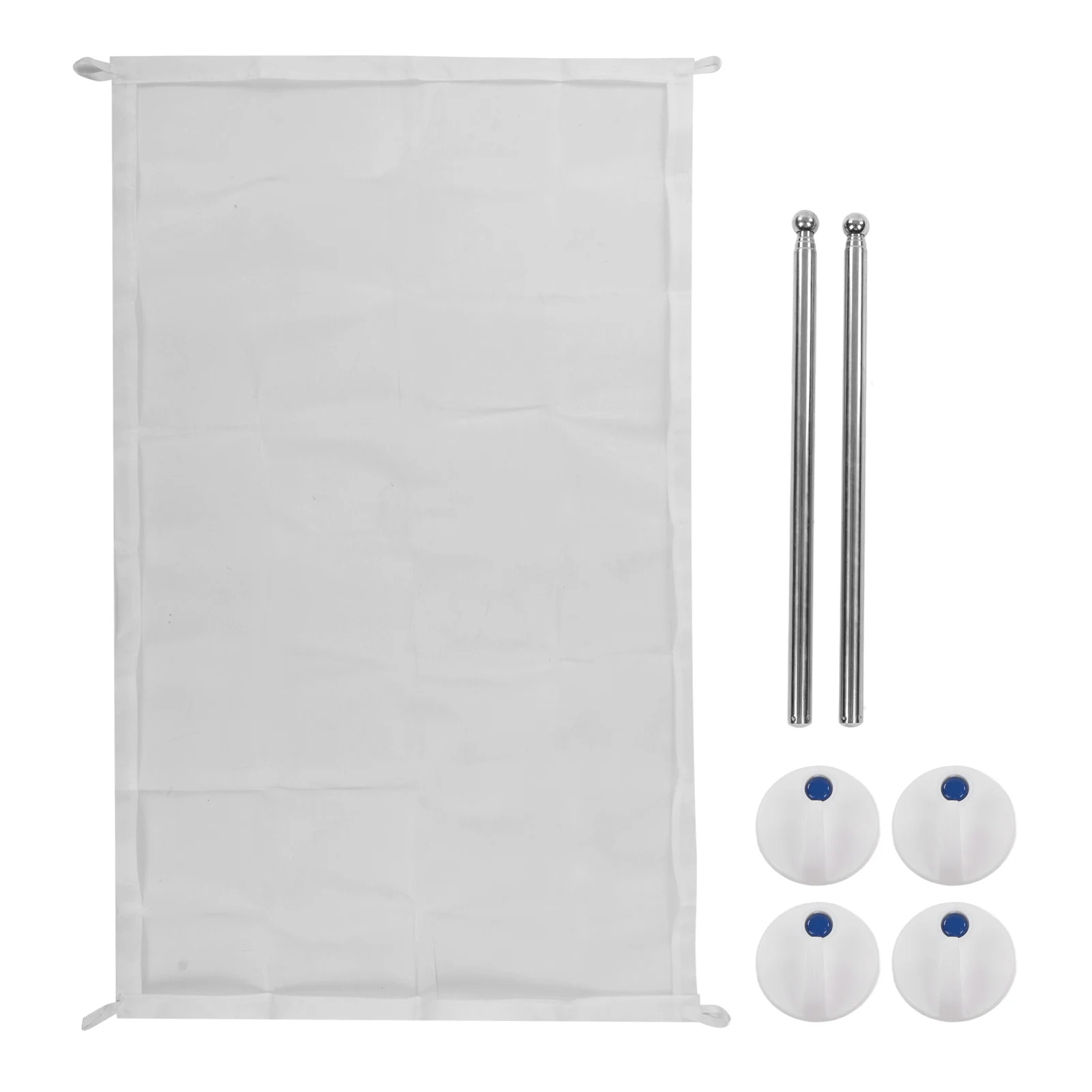 Pet Fence Barrier Foldable Pet Mesh Gate Dog Cat Fence Isolation Gate 4 Adhesice Hooks Retractable Mesh Playpen Dog Safety Fence