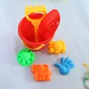 Children Outdoor Toy Large Beach Bucket 7 Piece Set With Tool Shovel Rake Beach Toys Parent-child Interactive Toy Gift 3