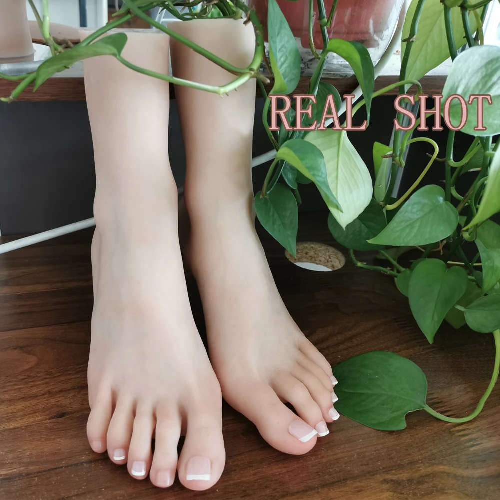 Realistyczny materiał silikonowy kobiece ręce Model stopy realistyczne silikonowe ręcznie stóp manekin na rękę biżuteria artystyczna wyświetlacz