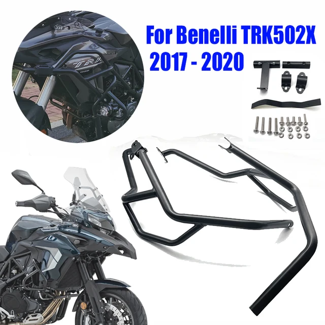 Barra Di Protezione Motore Per Benelli TRK502/X E BJ500GS - Crash Bar In Acciaio Nero, 2017-2023 - Foto 3