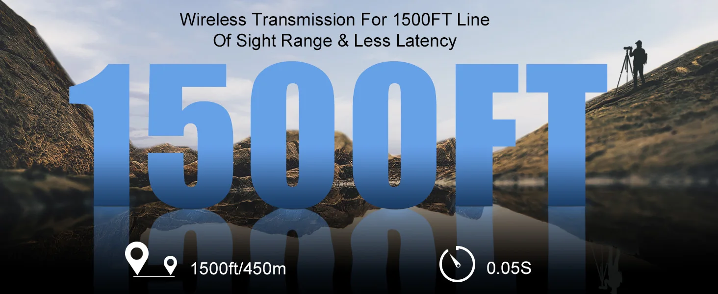 450M Wireless Transmitter and Receiver Video Transmitter 1080P HDMI Extender 20