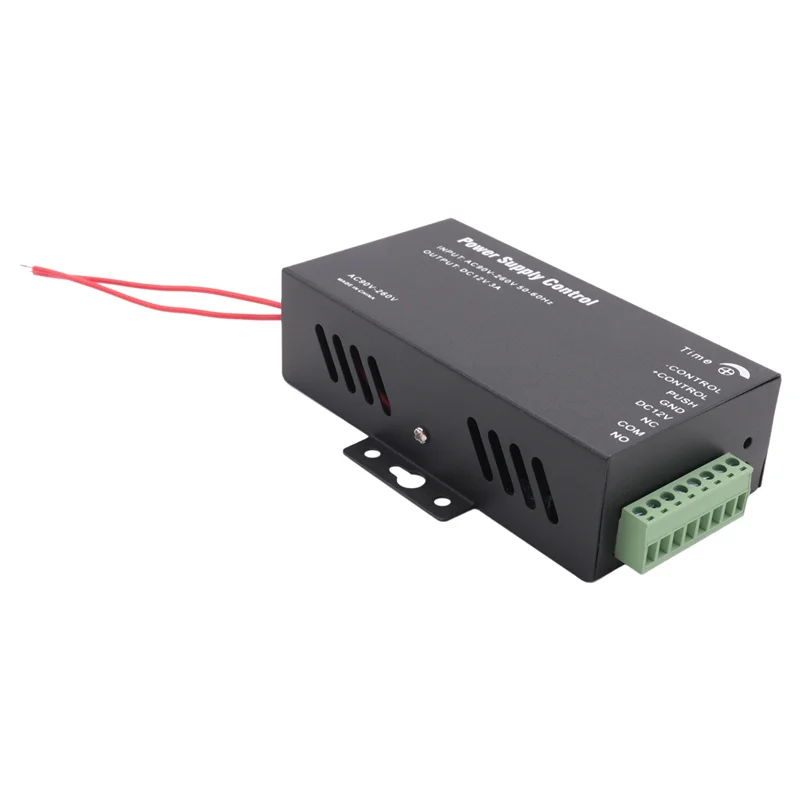 AB53 액세스 제어 전원 공급 장치 변압기 도어 시스템 어댑터 AC110-240V Covertor 시스템 기계 검정색 DC12V 3A