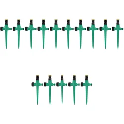 Automatic 360 - Degree Rotating Garden Sprinkler - Corrosion Resistant Irrigation Solution for Home Gardens (5 - 15pcs Set) (Green 15pcs)
