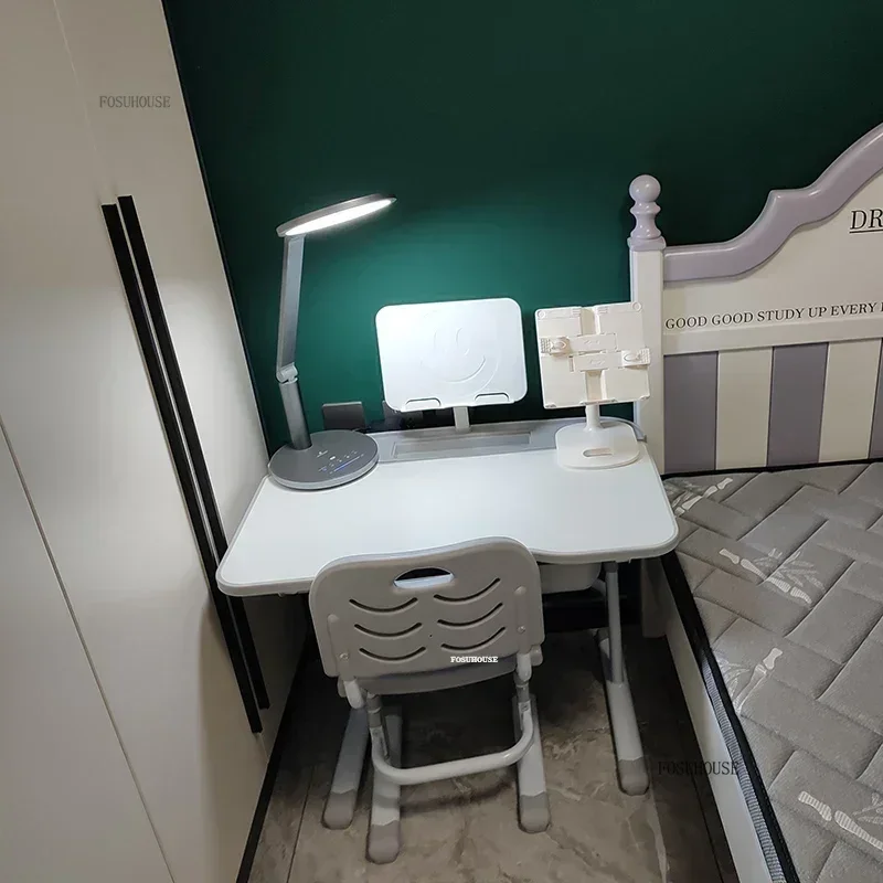 Children Tables Primary School Student Writing Desks Home Room Desks Simple Children's Table and Chair Lifting Table Set