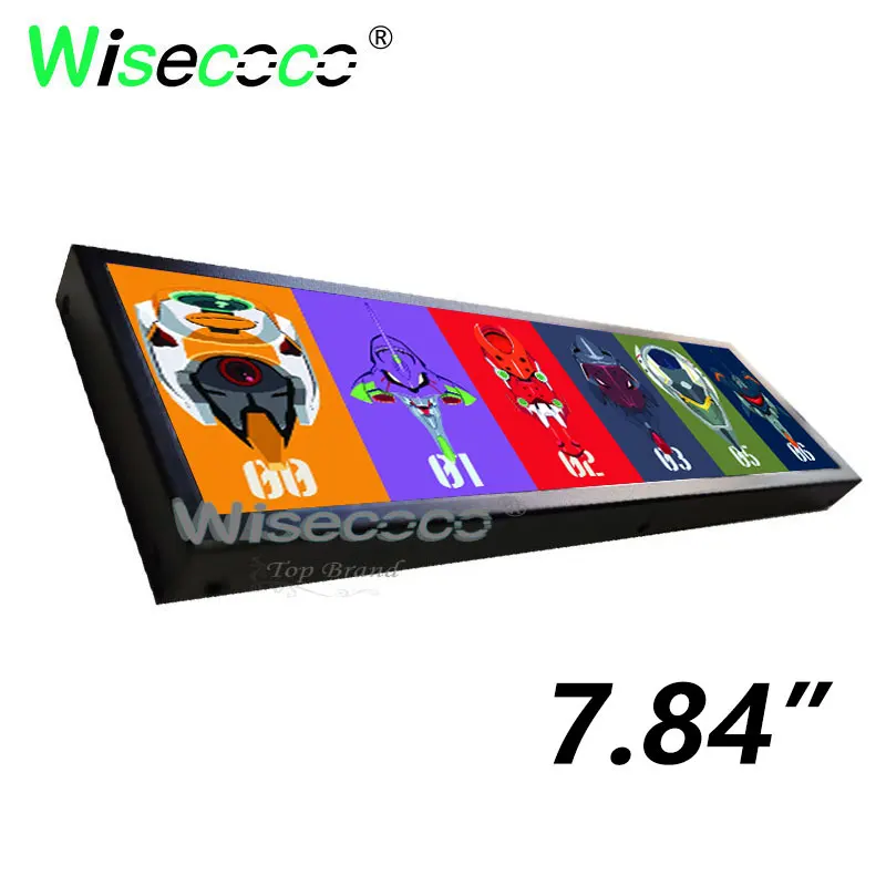 Wisecoco Display Lcd Esticado Bar Monitor Raspberry pi Painel de Faixa Longa Mipi Driver Board Aida64 Laptop Monitor 7.84 1280x400 - Imagem 6