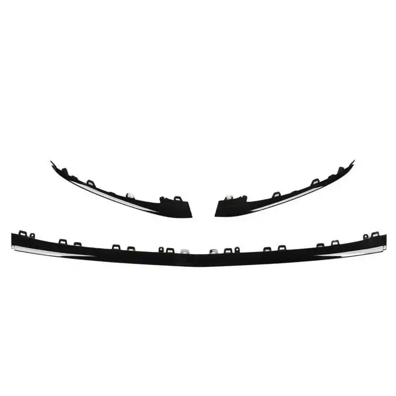 Front Bumper Lower Trim Gloss Black Replacement For S‑Class W222 V222 AMG Line Facelift 2018‑2020 Night Package