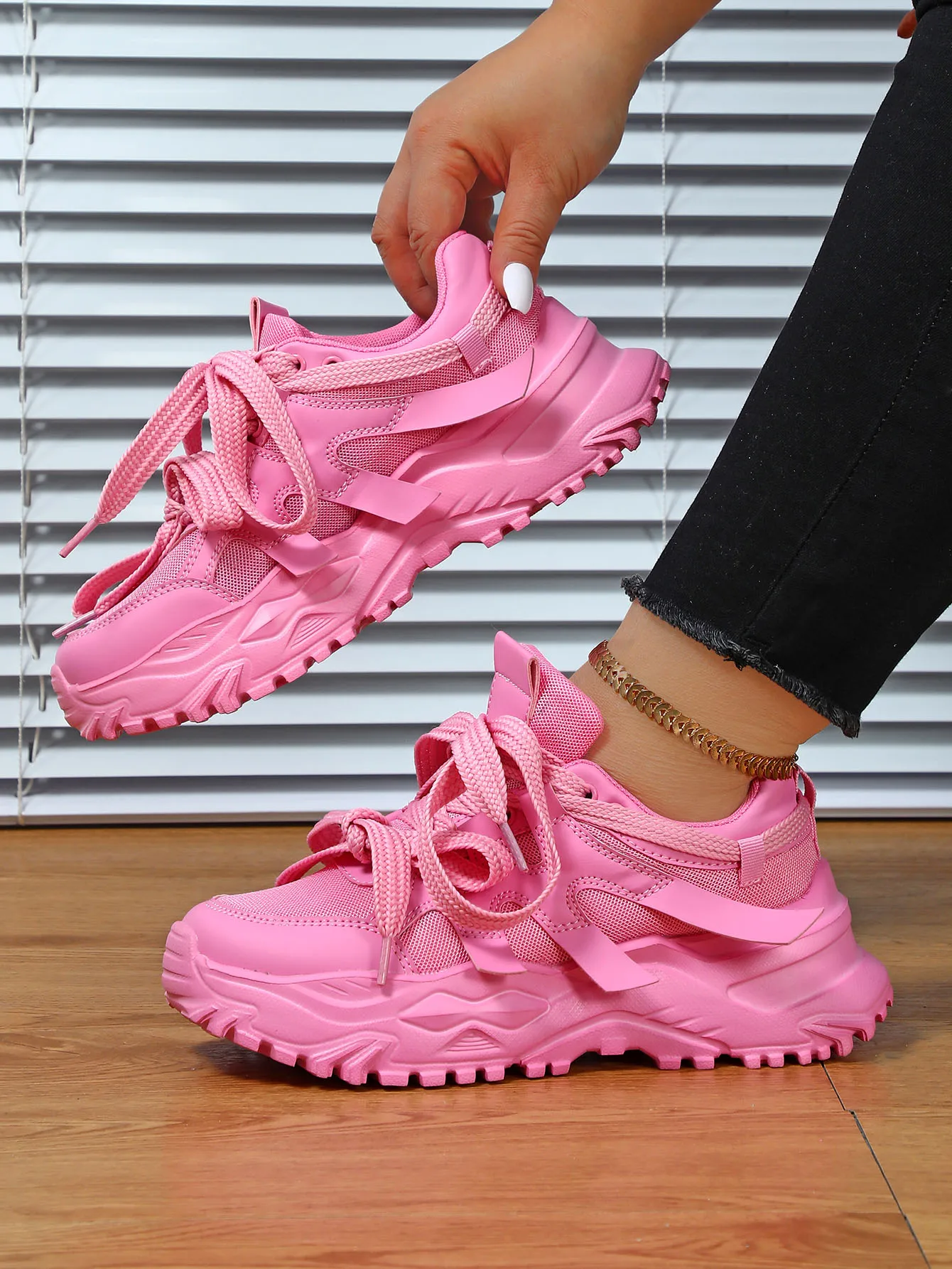 Size 35-44 Woman Sneakers Platform Sports Shoes Comfortable Sports Casual Shoes Zapatillas Increase Height Walking Shoes