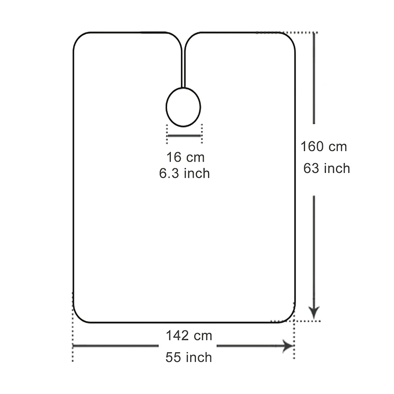 새로운 이발사 미용사 위장 앞치마 정전기 방지 이발 케이프 전문 이발소 방수 앞치마 숄 살롱 도구
