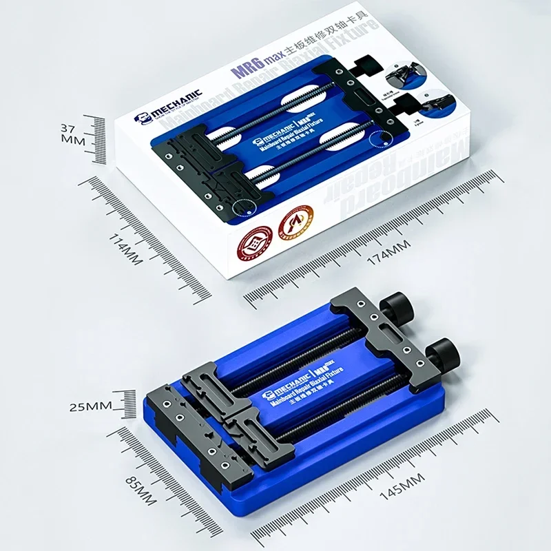 정비공 MR6 맥스 조정 가능한 PCB 보드 고정 거치대, 전화 마더보드 CPU 수리 재작업 고정장치 IC 칩 납땜 클램프