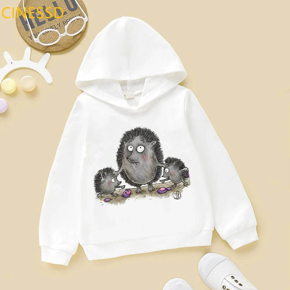 

Boys and Girls Fun Fashion Casual 3D Printing Dinosaur Hedgehog Pattern Spring and Autumn Top Children's Sports Hoodie