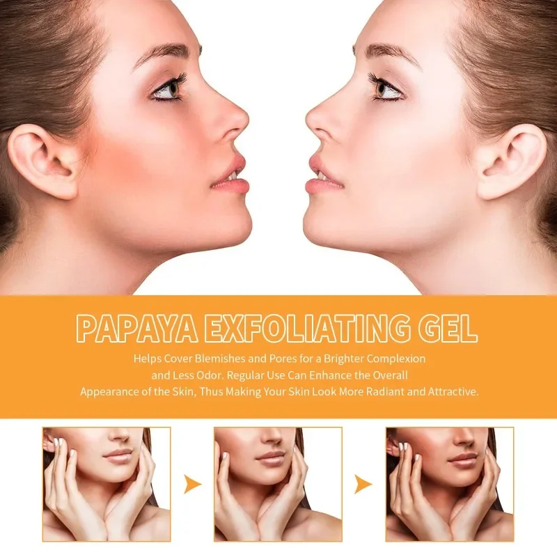 Papaya Peeling Gel Facial skin removal melanin Whitening Repair brighten body care exfoliating Moisturizing Cream