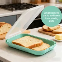 Compartiments de rangement pour réfrigérateur en 4 couleurs pour fruits et légumes, boîtes d'emballage réutilisables pour aliments et viande congelée 6