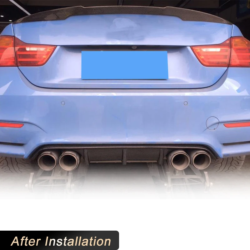 Carbon Fiber Rear Bumper Spoiler For BMW F80 M3 etc