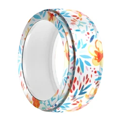 Silicone Protective Cover with Printed Pattern for S (Flowers and plants)