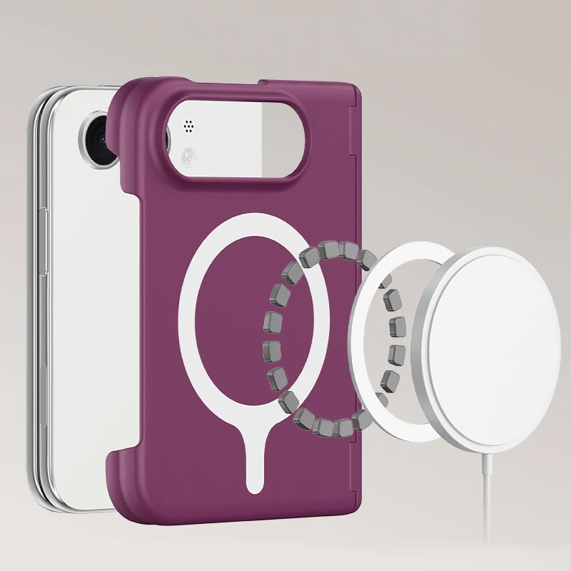 Duo Foldable Dopamine Bright Color Silky Feel Protective Case with Double Wrap Edge Hinge
