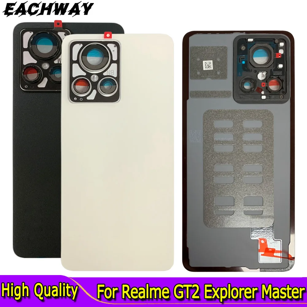 

6,7 "для Realme GT2 Explorer Master задняя крышка с объективом для Realme GT 2 Master Explorer Edition крышка аккумулятора запасные части