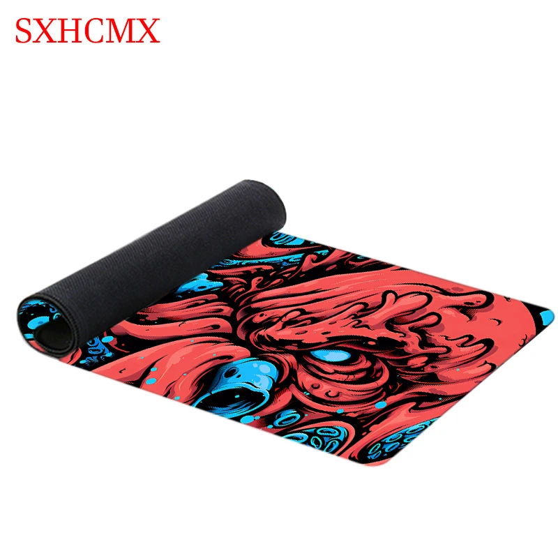Grande Gamer Mousepad Tapete de Teclado Tapete de Mesa Monstro Octopus pc hd Desk Mats Empresa Oni Mouse Pad 900x40cm Presente - Imagem 5