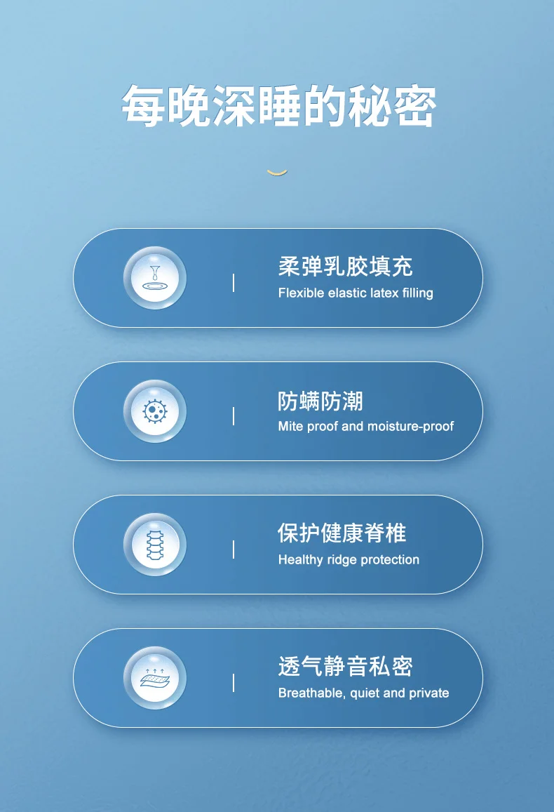 Description Picture 3 of itemLatex mattress upholstery home thickened dormitory student tatami mat sponge pad mattress twin full queen king size