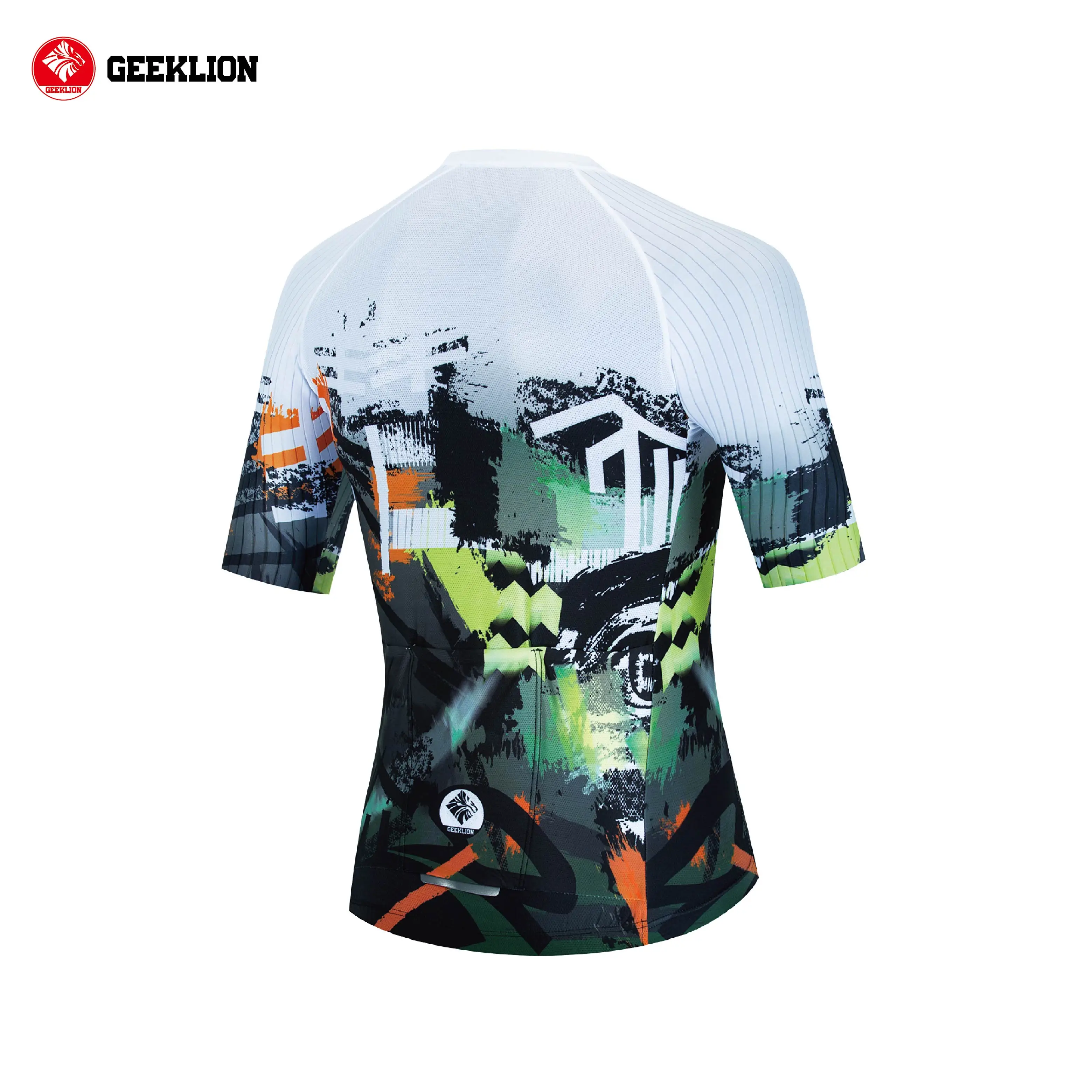 New Short Sleeves Geeklion Men's Breathable Bike Clothing Outdoor PRO Team Training Quick Dry Racing Cut Cycling Maillot