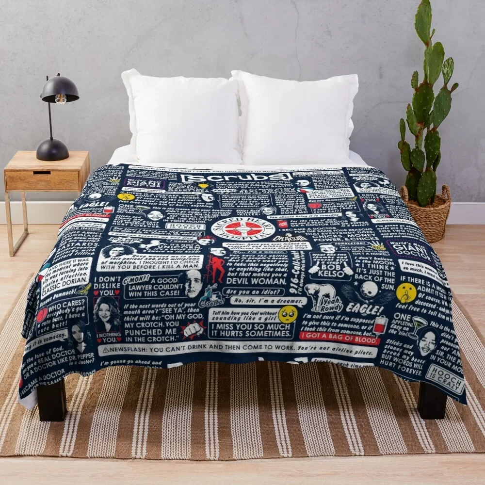 

Wise Words of Scrubs Throw Blanket blankets ands Kid'S Sofas Blankets