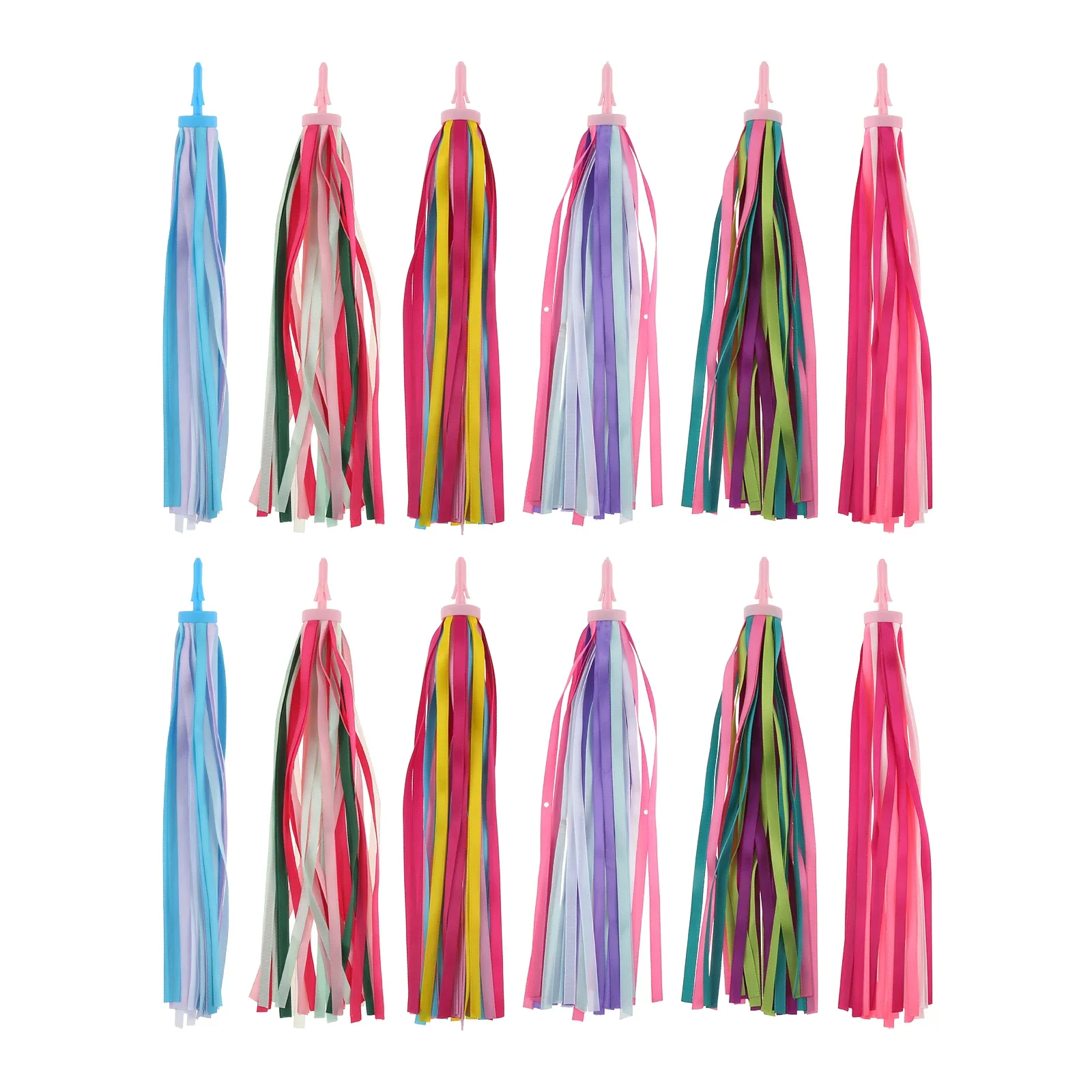 2pcs 25cm Handlebar Streamers Colorful Ribbon Tassels Girls Boys Bike Tricycle Kids Scooters Deco bicycle handlebar tassels