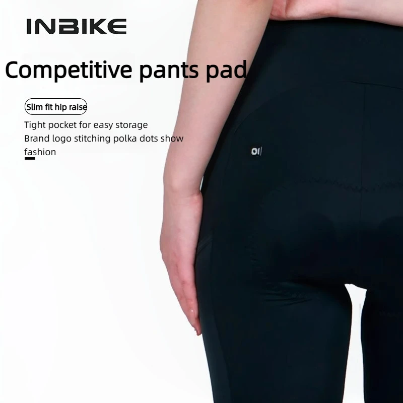 INBIKE Women's Cycling Long Pants With Moisture Wicking Fabric Padded Comfort Pockets Perfect Bicycle Sport Apparel