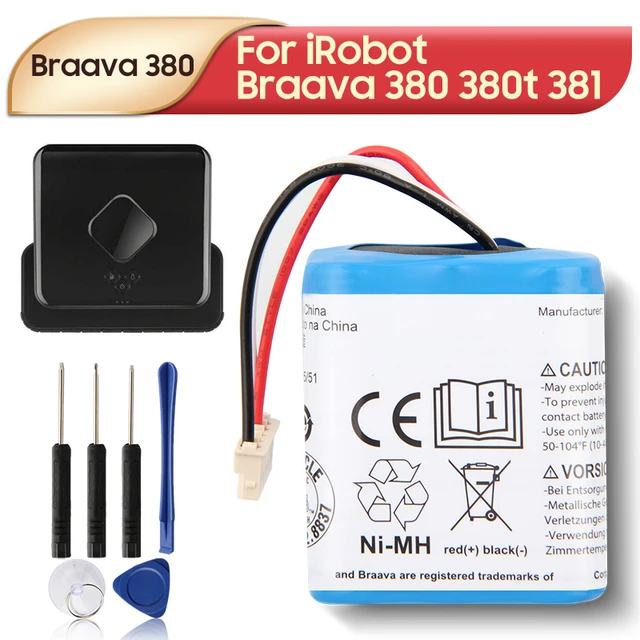 Batterie d'origine pour BRAAVA 380 iRobot
