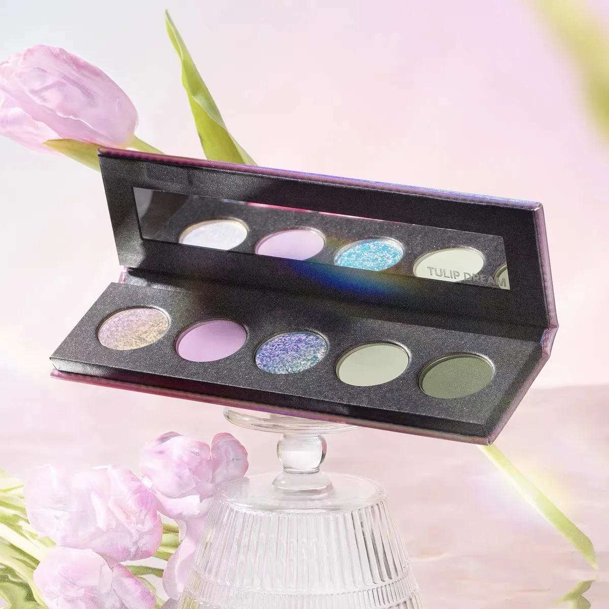 KRYPTEIN COSMETICS 5 Colors Chameleon Matte Glitter  Eyeshadow Palette Green Purple Eye Pigment Palett Shimmer Eye Shadow Makeup 2
