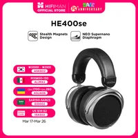 HIFIMAN HE400SE Stealth Magnets Over-Ear Open-Back Full-Size Planar Magnetic Wired Headphones 1