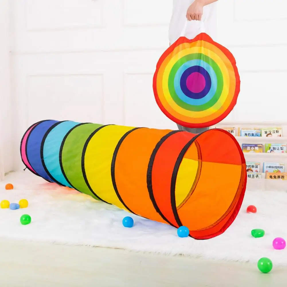 Kids Play Tunnel Pet Tunnel Toy for Babies Toddlers Pets Indoor Outdoor Crawling Toy Colorful Play for Kids Collapsible