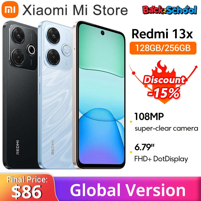 Xiaomi Redmi 13x スマートフォン 6GB+128GB グローバル Etoren.com | (Unlocked) Xiaomi Redmi 13X Dual Sim 128GB