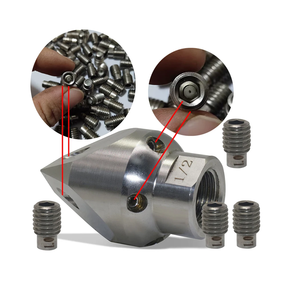 Inner Hexagonal Nozzle Hole High Pressure Rotating Water Gun Nozzle Accessories Water Spray