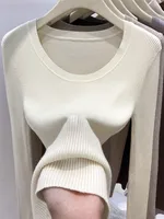 Zjaiss Solid Color O-neck Knitted Pullovers 2026 Women's Autumn Winter New Slim Fit Sweater Soft Warm Simple Base Layer Top - Image 3
