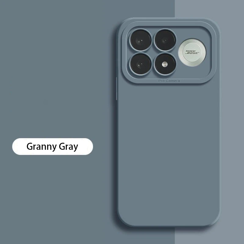 Luxury Liquid Silicone Camera Protection Phone Case with Angel Eyes Design