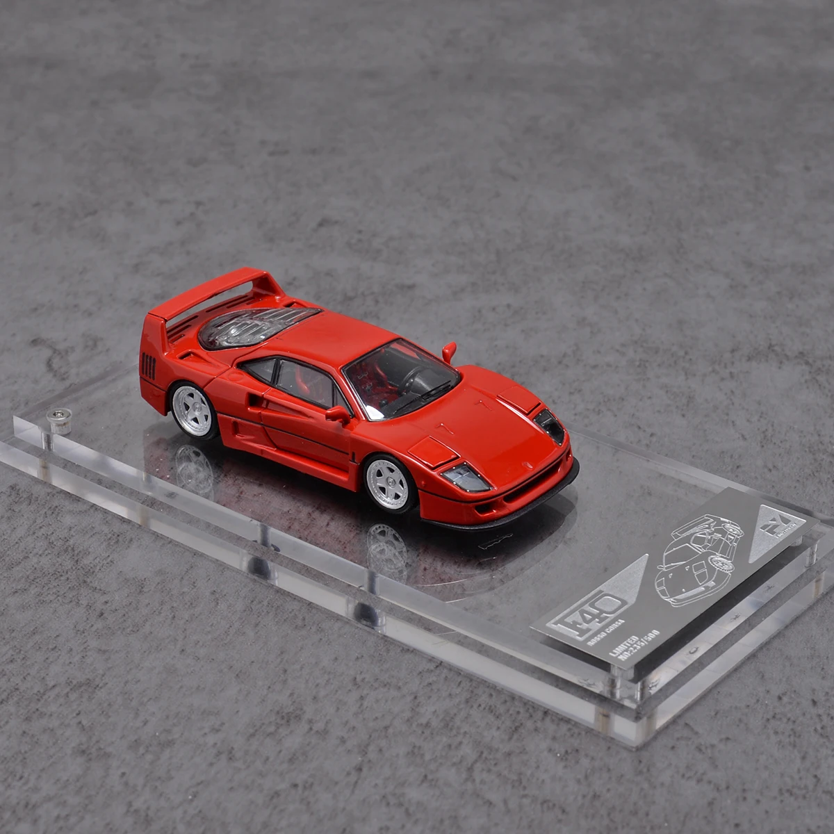 FY Diecast 1/64 Scale Ferrari F40 Rampante Snow Edition with Retractable Headlights Alloy Car Model Toys for Boys Gift 17 Sdea1f32cead54a7291ac1c3bbe9050578