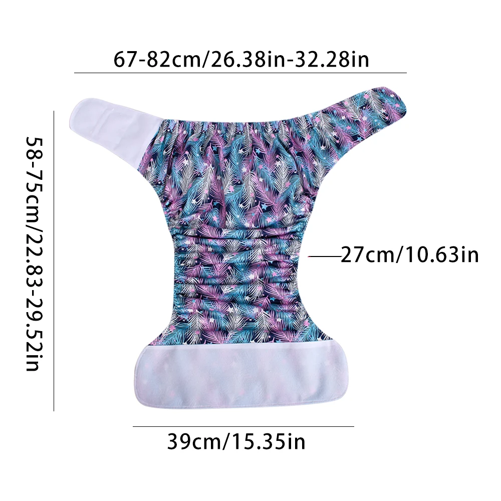 High Quality Adjustable Size Diaper Adult Reusable Washable Incontinence Underwear Waterproof Breathable Diaper Pants waterproof diapers