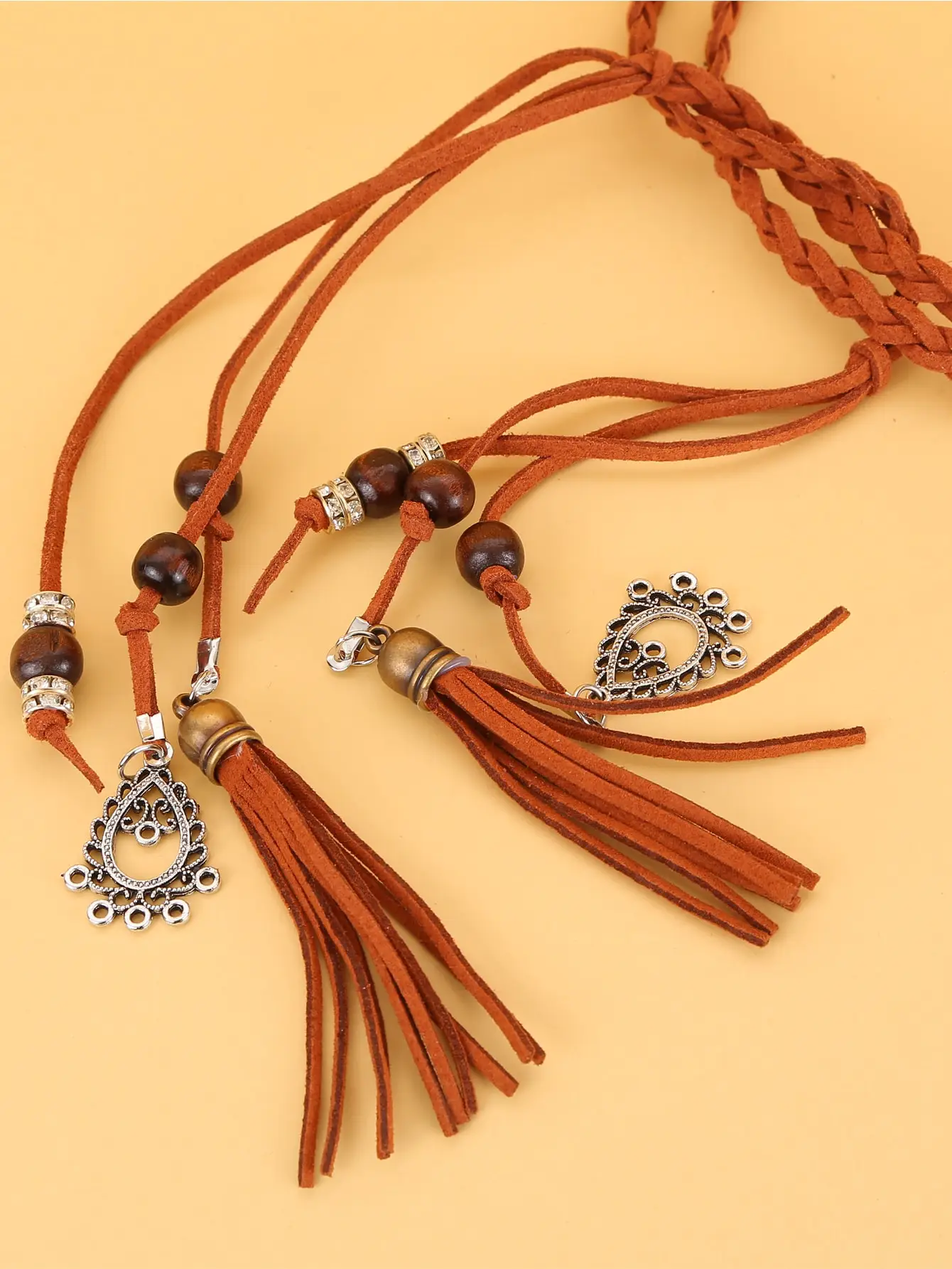 Belt for women, braided rope belt, stylish.