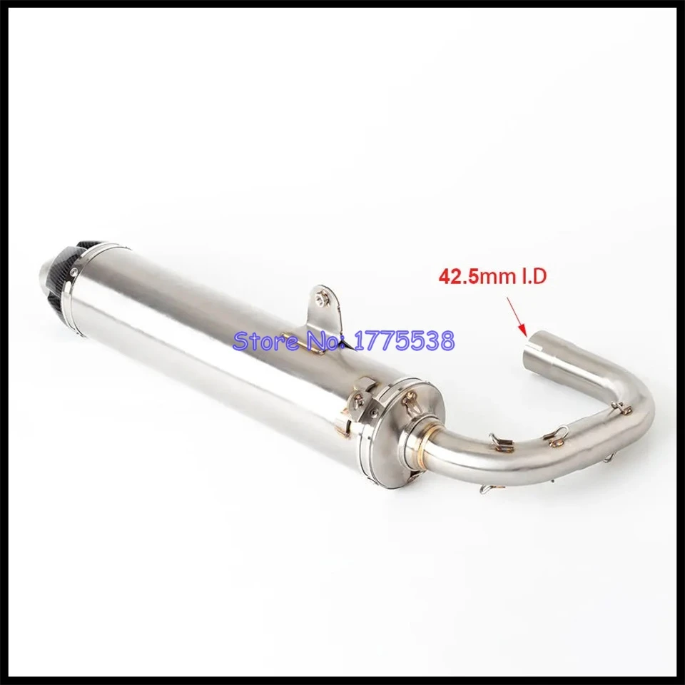 Motorcycle Side-by-Side Exhaust For Yamaha RHINO 660/660 4WD 2006 2007 for Yamaha YXR66FAEXGV YXR66FW System Middle Link Pipe - Image 3