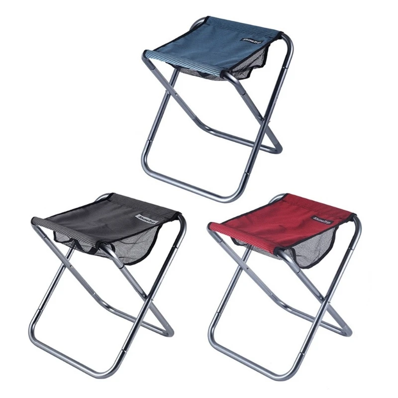 

Portable Foldable Stool Camping Stool Lightweight Traveling Stool Collapsible Outdoor Aluminium-Alloy Stool for Fishing