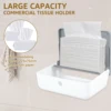 Wall Mount Toilet Paper Dispenser Punch Free Toilet Tissue Drawer Box Paper Towel Holder for Bathroom Restroom Kitchen Supplies 3