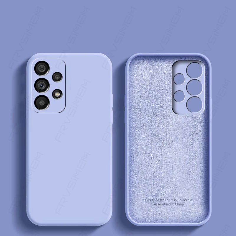 Luxus Original Flüssigsilikon Soft Cover für Samsung Galaxy A12 A22 A32 A22S A52 A72 A52S A33 A53 A73 5G M32 M12 M52 M_voghion.com