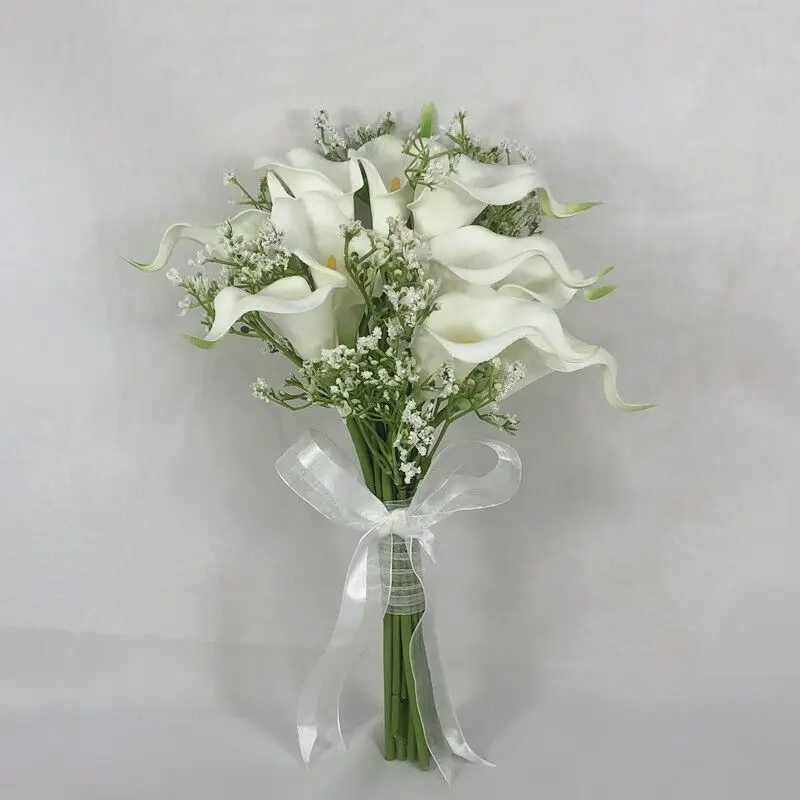 Wedding bouquets wedding flower decoration holding calla lily flowers small fresh bride photo props