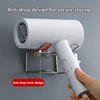 Stainless Steel Hair Dryer Rack High Quality Bathroom Hairdryer Holder Wall Mounted Self-adhesive No Punching Easy To Install 3