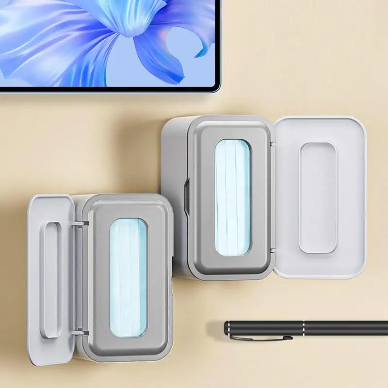 

Dustproof Wipes Container Wipe Holders with Lids Wipes Storage Box Tissues Case Wipe Dispenser for Dorm Washroom Vanity Desk