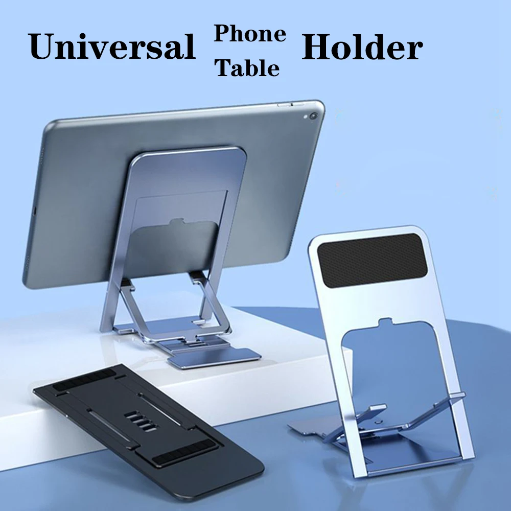 Suporte do Telefone Universal Desktop Tablet Dobrável Suporte para Iphone Ipad Ajustável Mesa Telefone Celular Suporte de Mesa