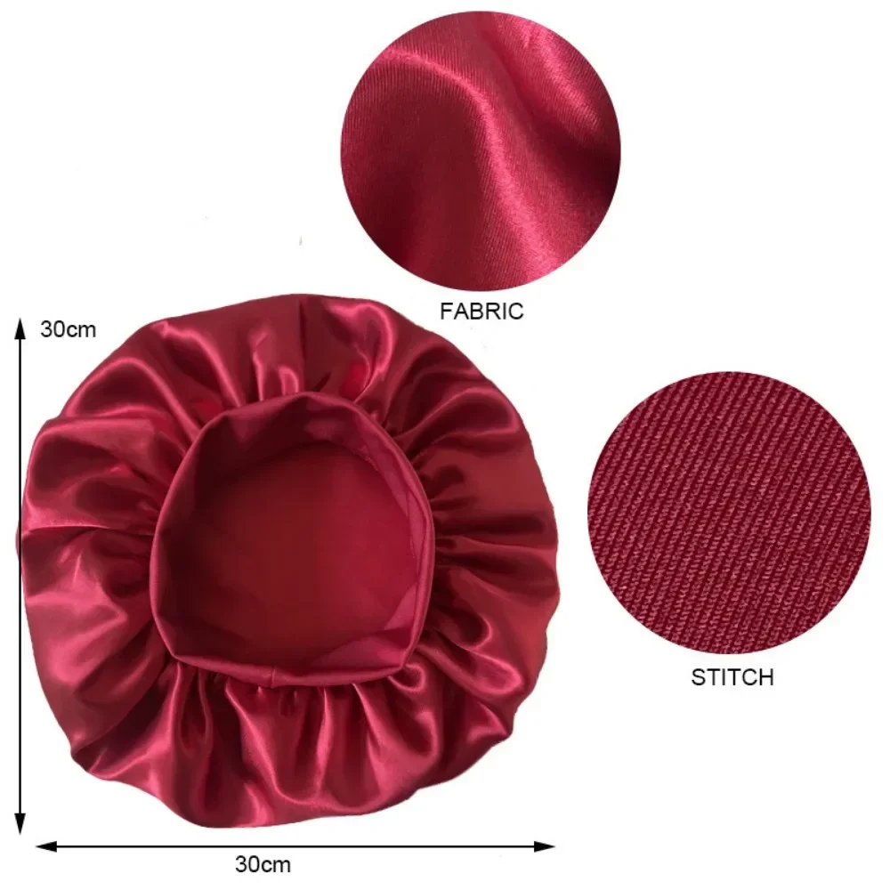 Large Satin Bonnet Silk Bonnet Hair Wrap for Sleeping Sleep Cap With Elastic Soft Band Big Bonnets for Women Hair Care Caps satin bonnet hair bonnet silk bonnet