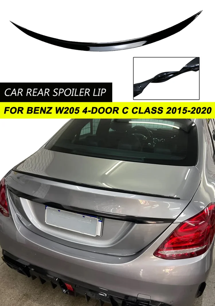 Für Mercedes Benz W205 4-Türer C205 2015-2020 C180 C200 C250 C300 C350 C63 AMG Limousine Hinten stamm Spoiler Kofferraum Deckel Zubehör – Detail 1