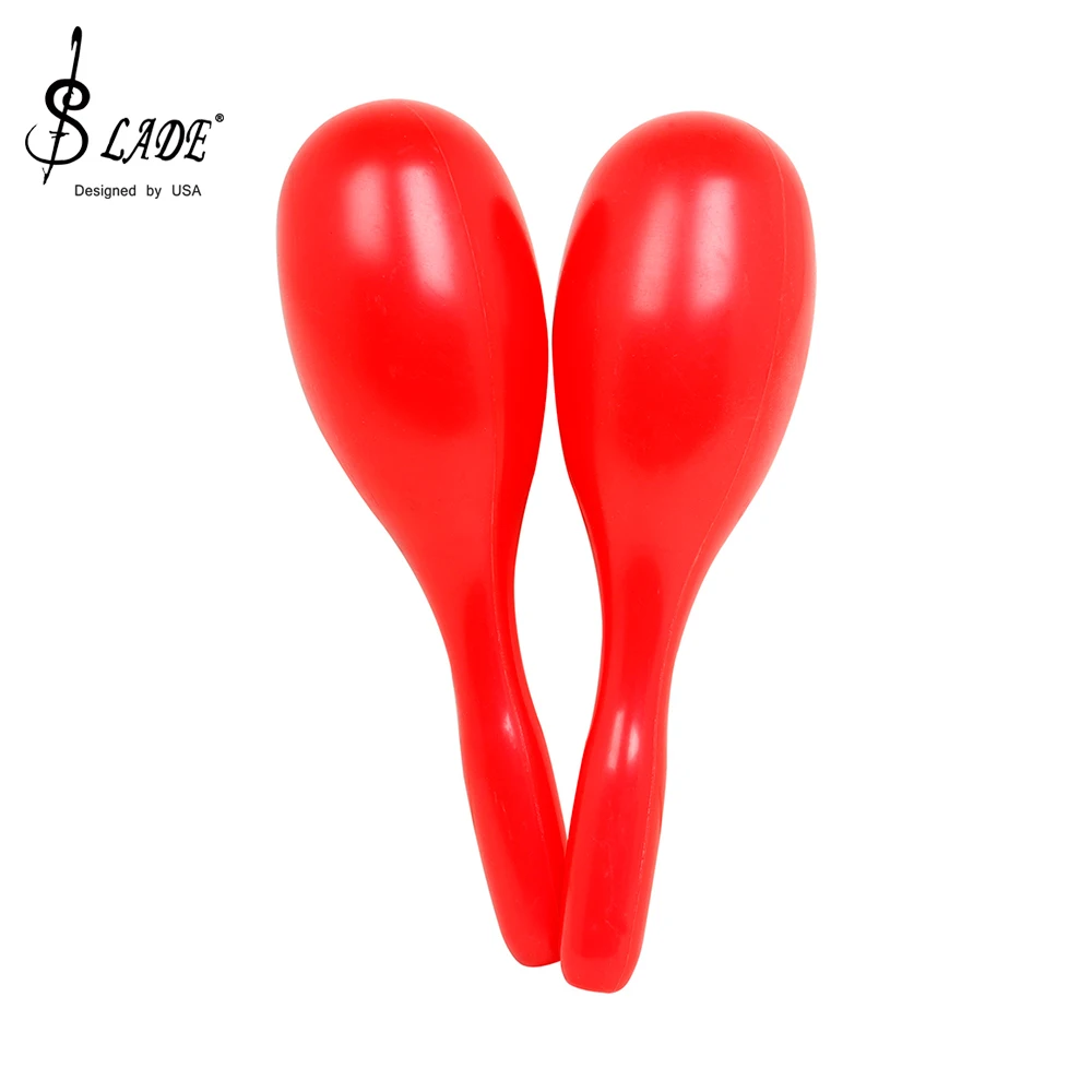 SLADE 2Pcs/Set Orff Oval Plastic Sand Hammer Children's Elementary Education Percussion Instrument Safe Harmless Learning Toys