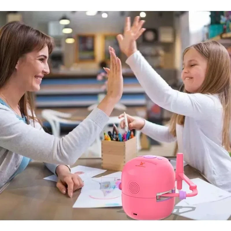 Intelligence Kids Drawing Robot Technology Automatic Painting Robot Learn To Draw Art Training Machine Toys Artist Gift