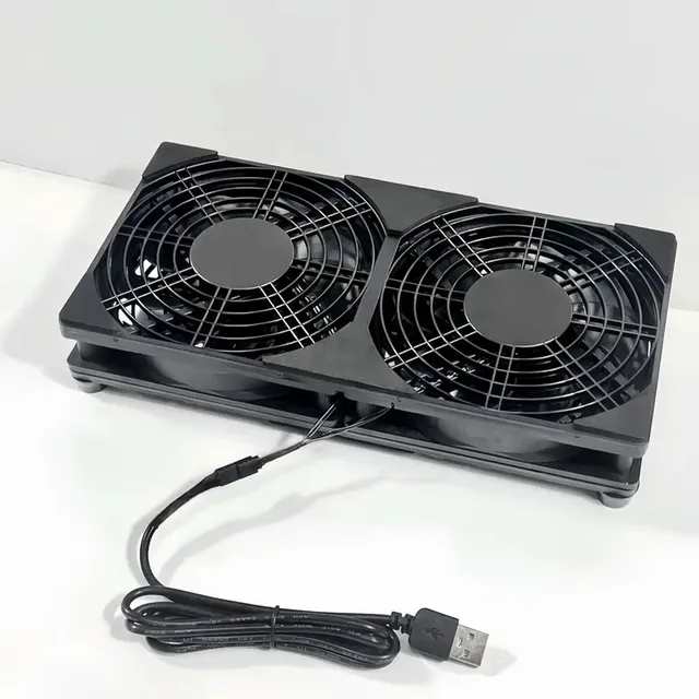 120mm 240mm Fan Router Cooling Fan DIY PC Cooler TV Box Wireless Silent Quiet DC 5V USB Power 12CM W/Screws Protective Net